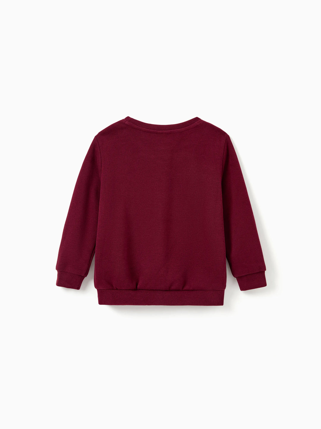 Weihnachten Familie Passende Langarm-Tops Leuchten im Dunkeln Weihnachtsdruck Sweatshirt Burgundy