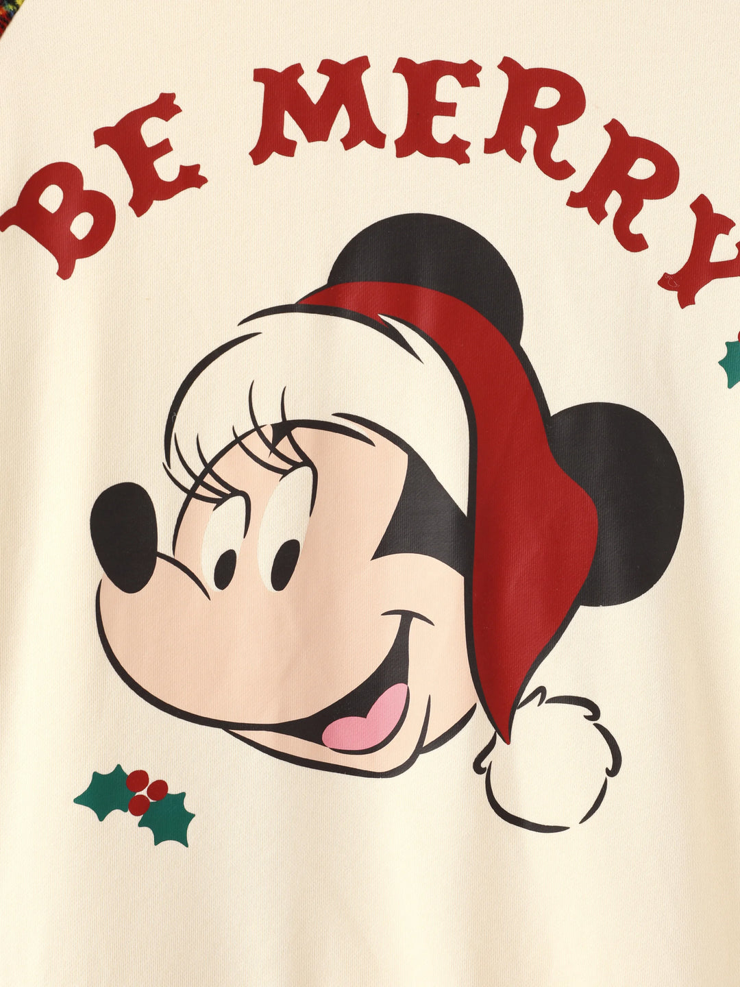 Sweat-shirt à imprimé écossais assorti Disney Mickey et ses amis pour la famille, rouge