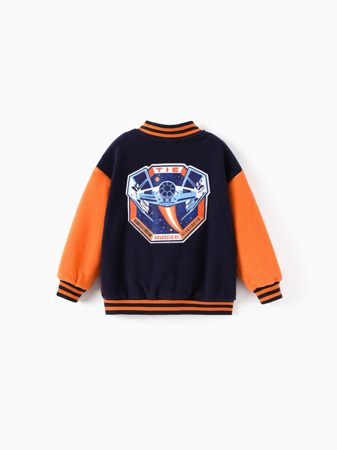 Abrigos y chaquetas con bloques de color de Star Wars para niños pequeños/niños, con personajes infantiles, abrigo azul oscuro