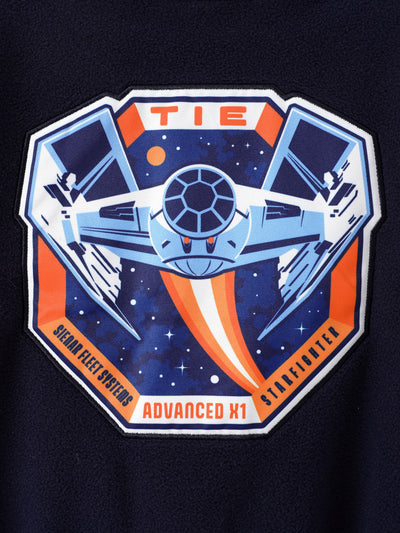 Abrigos y chaquetas con bloques de color de Star Wars para niños pequeños/niños, con personajes infantiles, abrigo azul oscuro