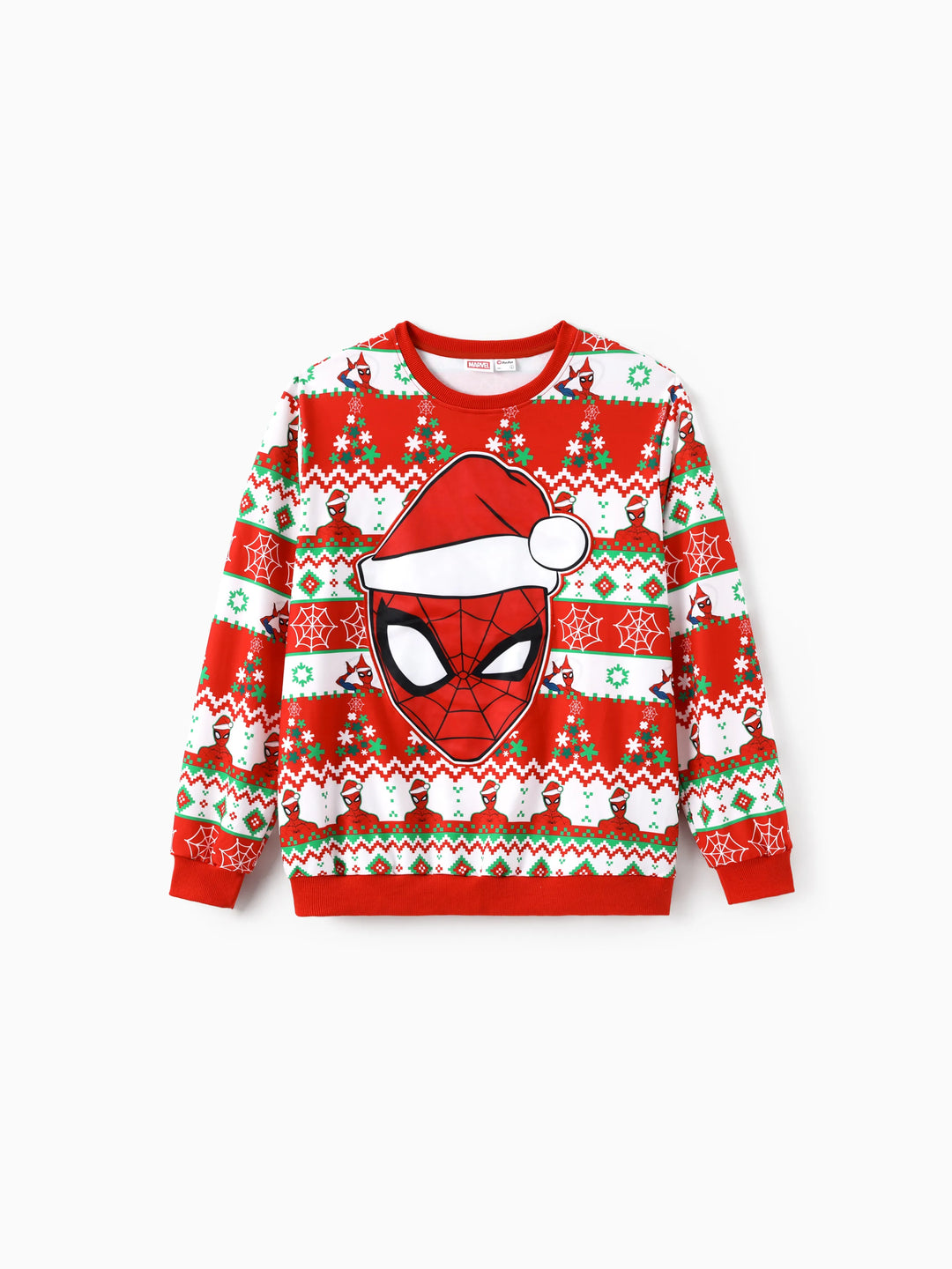 Sweat-shirt/barboteuse assortis Spider-Man pour Noël Marvel Rouge