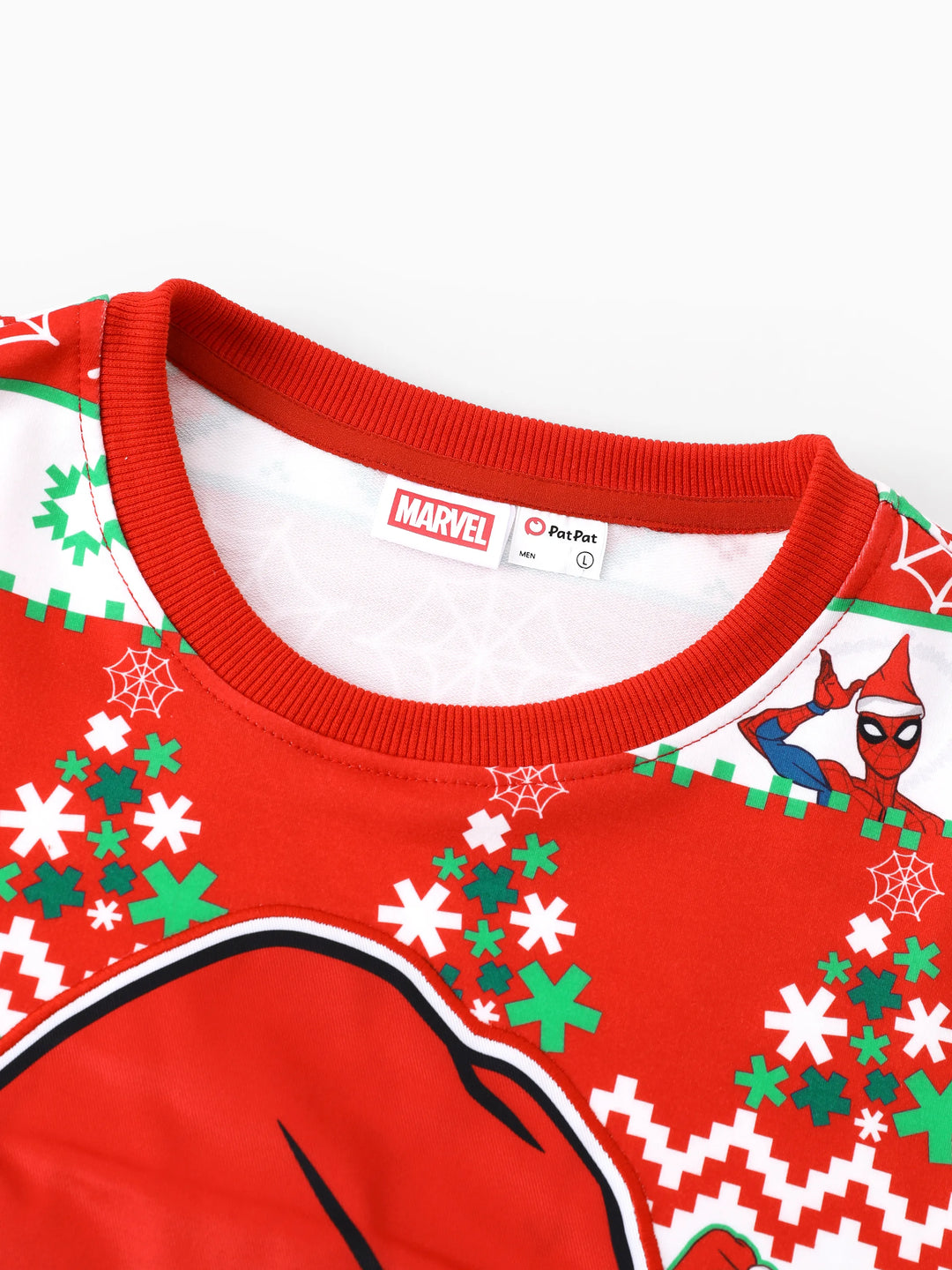 Sweat-shirt/barboteuse assortis Spider-Man pour Noël Marvel Rouge