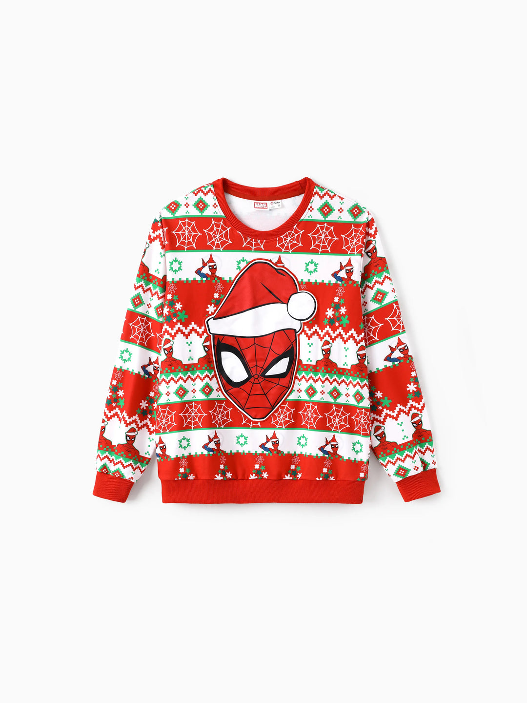 Sweat-shirt/barboteuse assortis Spider-Man pour Noël Marvel Rouge