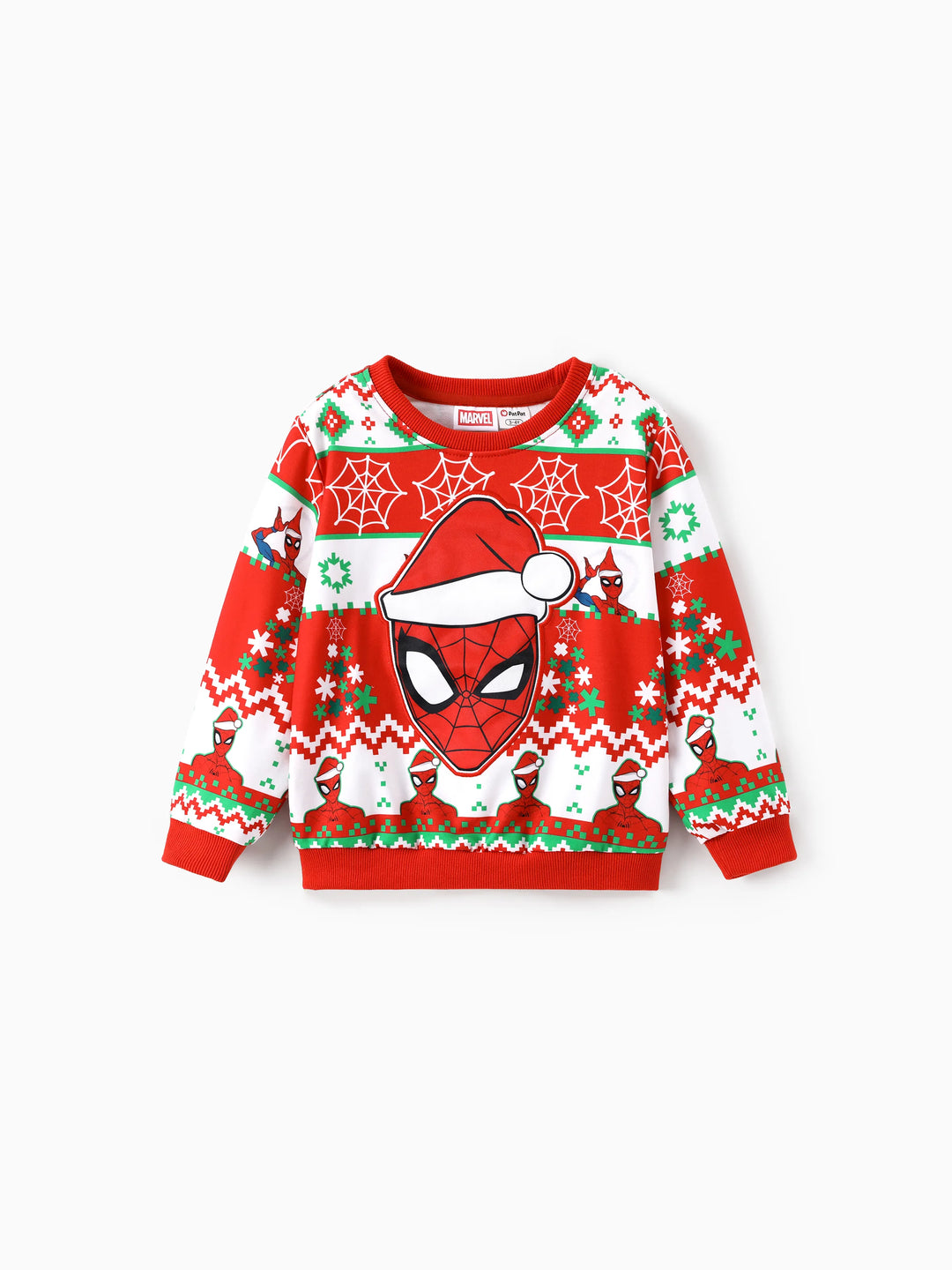 Sweat-shirt/barboteuse assortis Spider-Man pour Noël Marvel Rouge