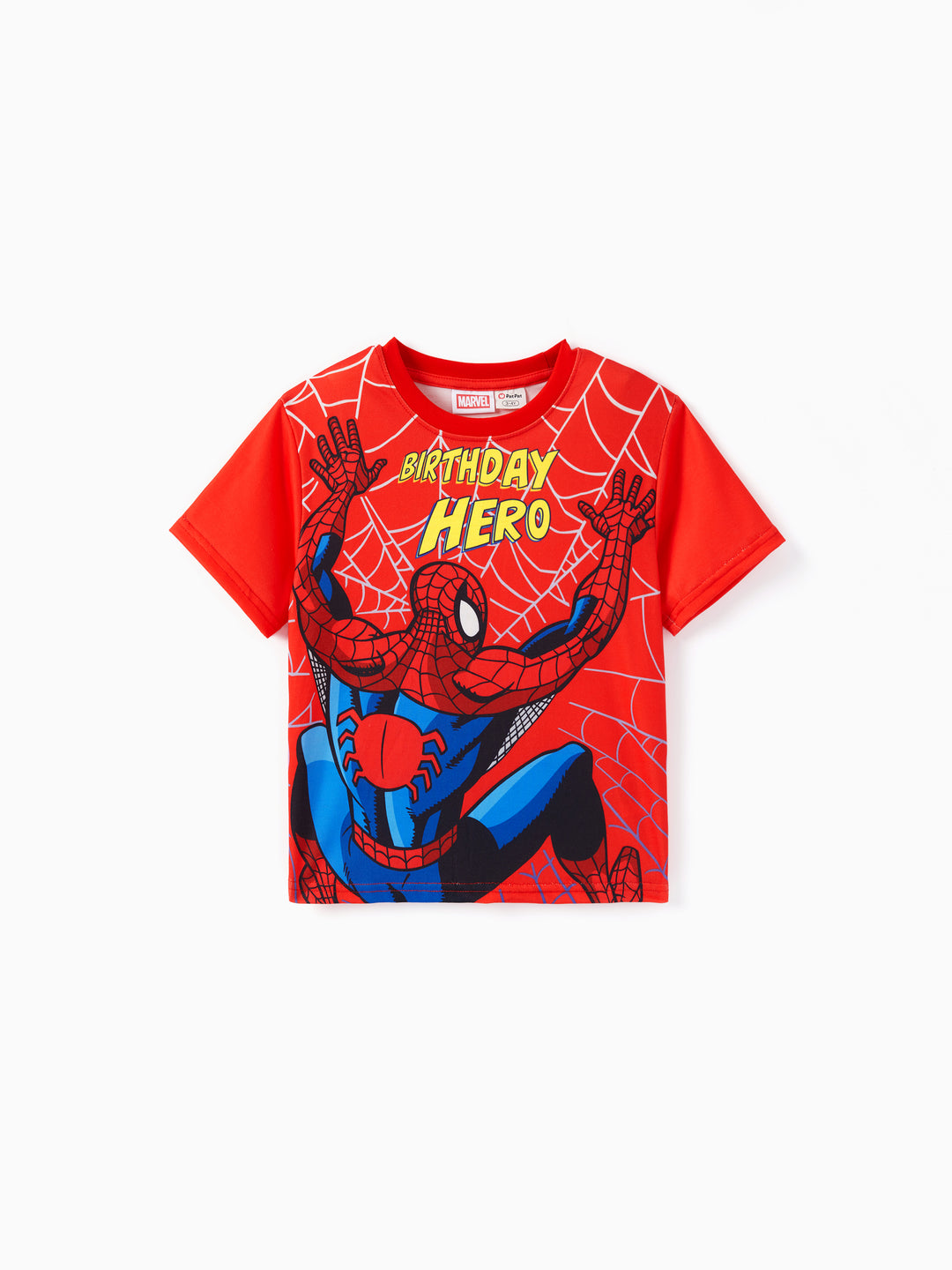 Marvel Spider-Man Birthday Hero Boys' Short-Sleeve T-Shirt Red