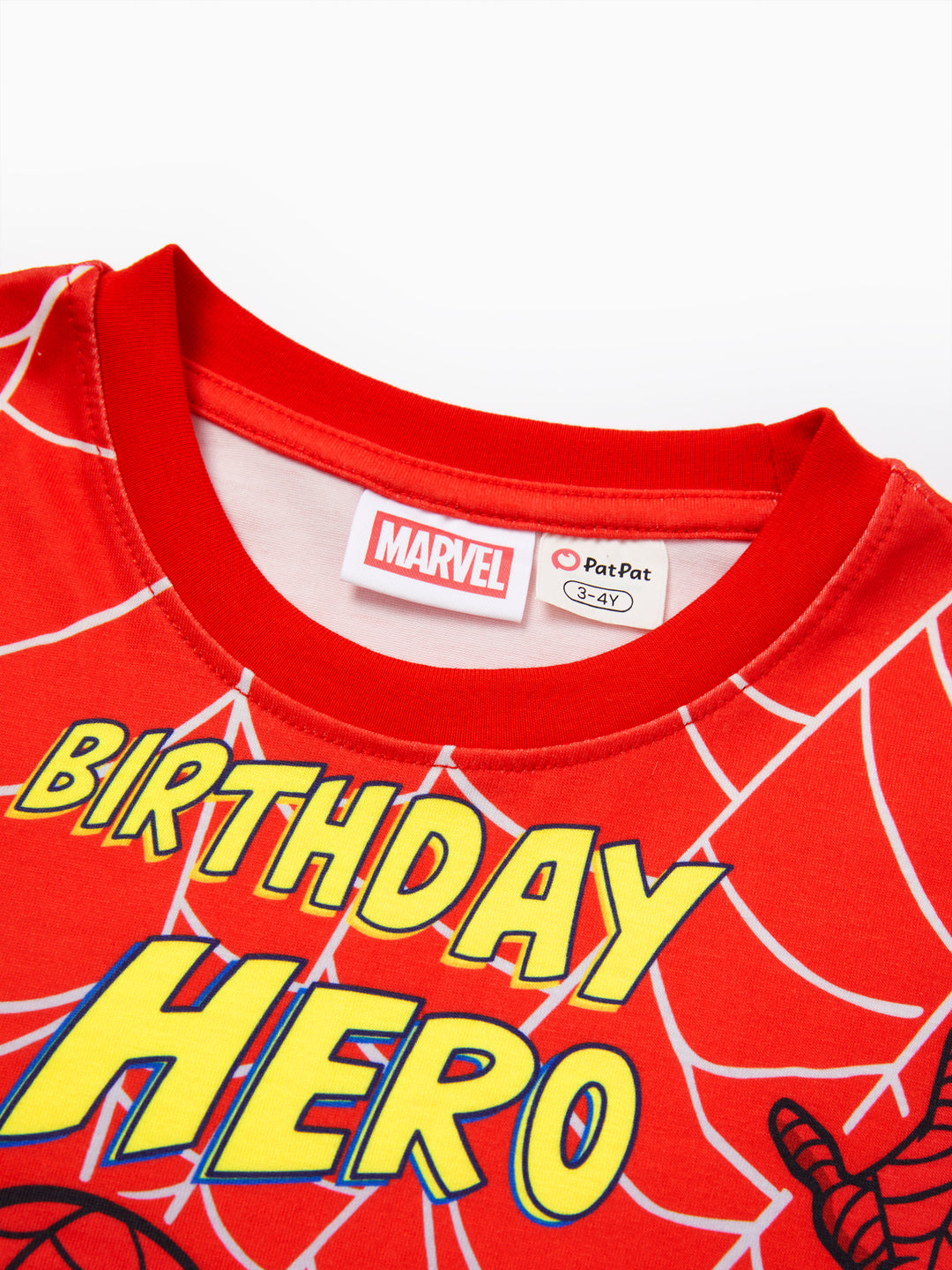 Marvel Spider-Man Birthday Hero Boys' Short-Sleeve T-Shirt Red