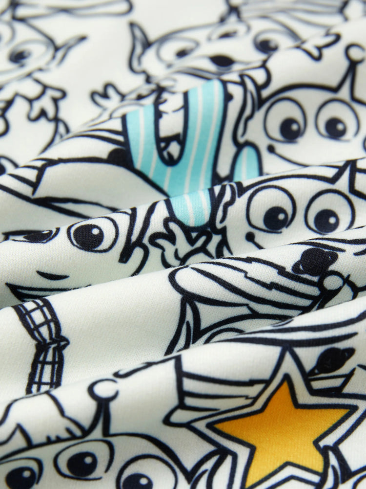 Toy Story Buzz Toddler/Kids Boy Woody Hooded Ribbed Cuffs Hoodie Yellow