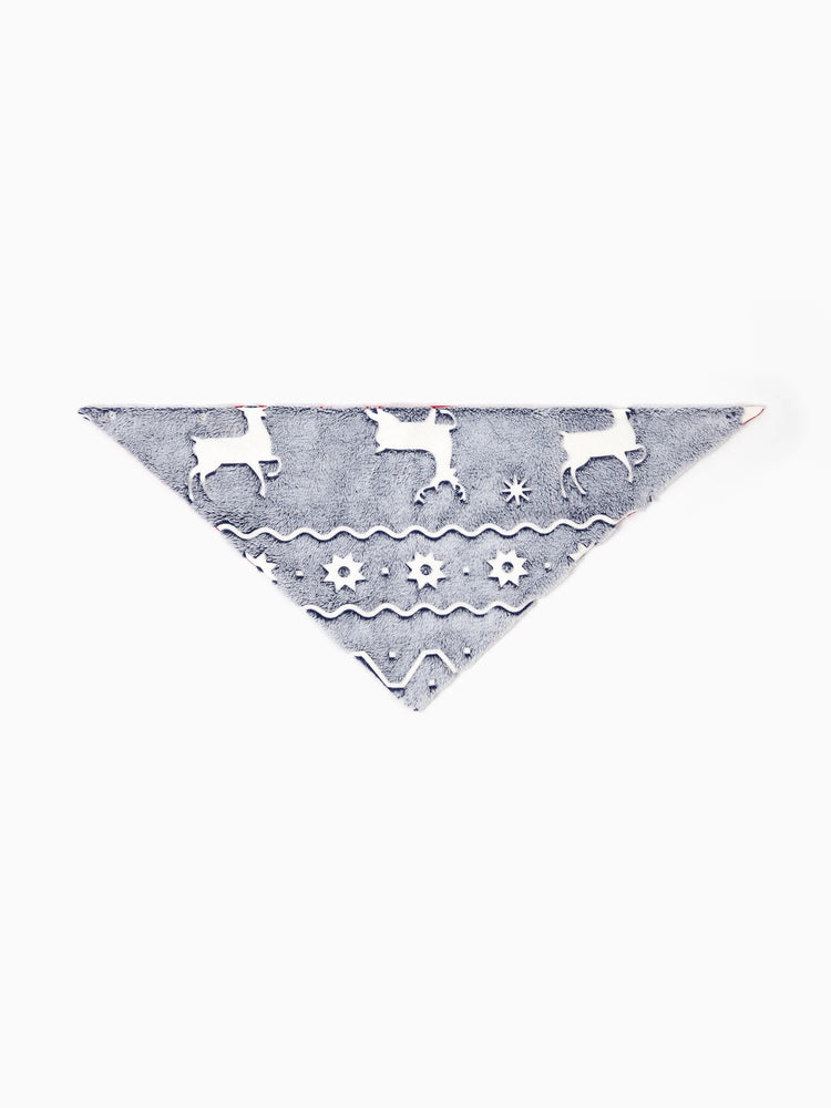 Pyjama de Noël assorti pour toute la famille, imprimé renne, phosphorescent, avec chaussettes de Noël, blanc/gris