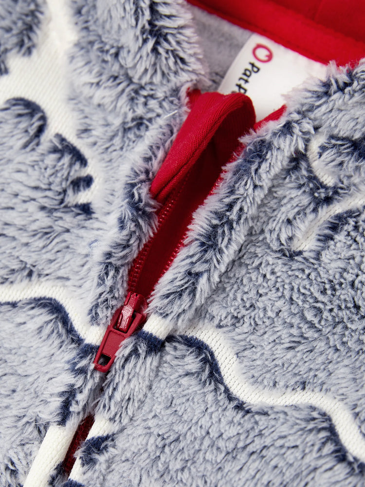 Pyjama de Noël assorti pour toute la famille, imprimé renne, phosphorescent, avec chaussettes de Noël, blanc/gris