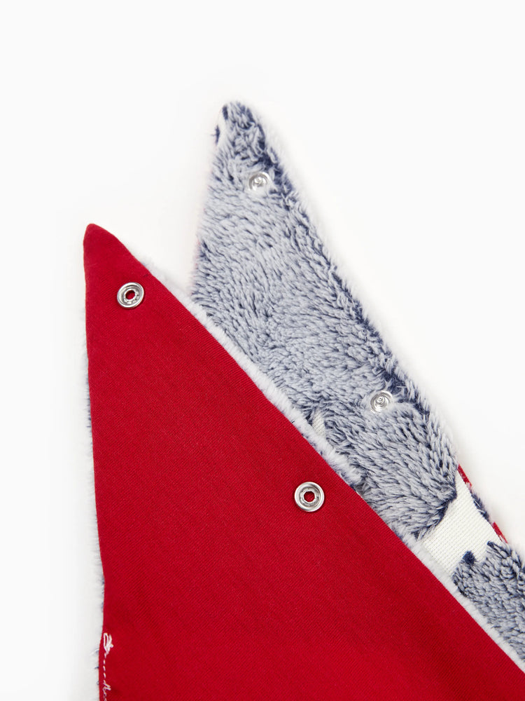 Pyjama de Noël assorti pour toute la famille, imprimé renne, phosphorescent, avec chaussettes de Noël, blanc/gris