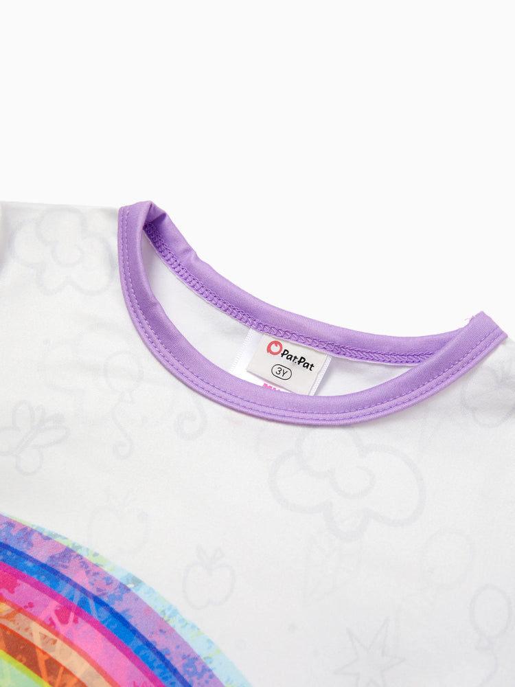 My Little Pony Toddler Girl Rainbow Dash/Twilight Sparkle Christmas Graphic Polyester Spandex Fabric Dress Purple