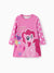 My Little Pony Toddler Girl Rainbow Dash/Twilight Sparkle Christmas Graphic Polyester Spandex Fabric Dress Pink