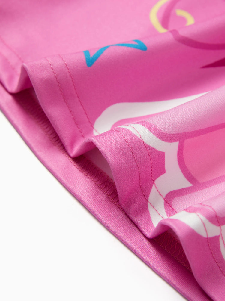 My Little Pony Toddler Girl Rainbow Dash/Twilight Sparkle Christmas Graphic Polyester Spandex Fabric Dress Pink