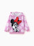 Disney Mickey and Friends Toddler/Kids Girl Minnie Ribbed Cuffs Polyester Fabric Hoodies Hot Pink