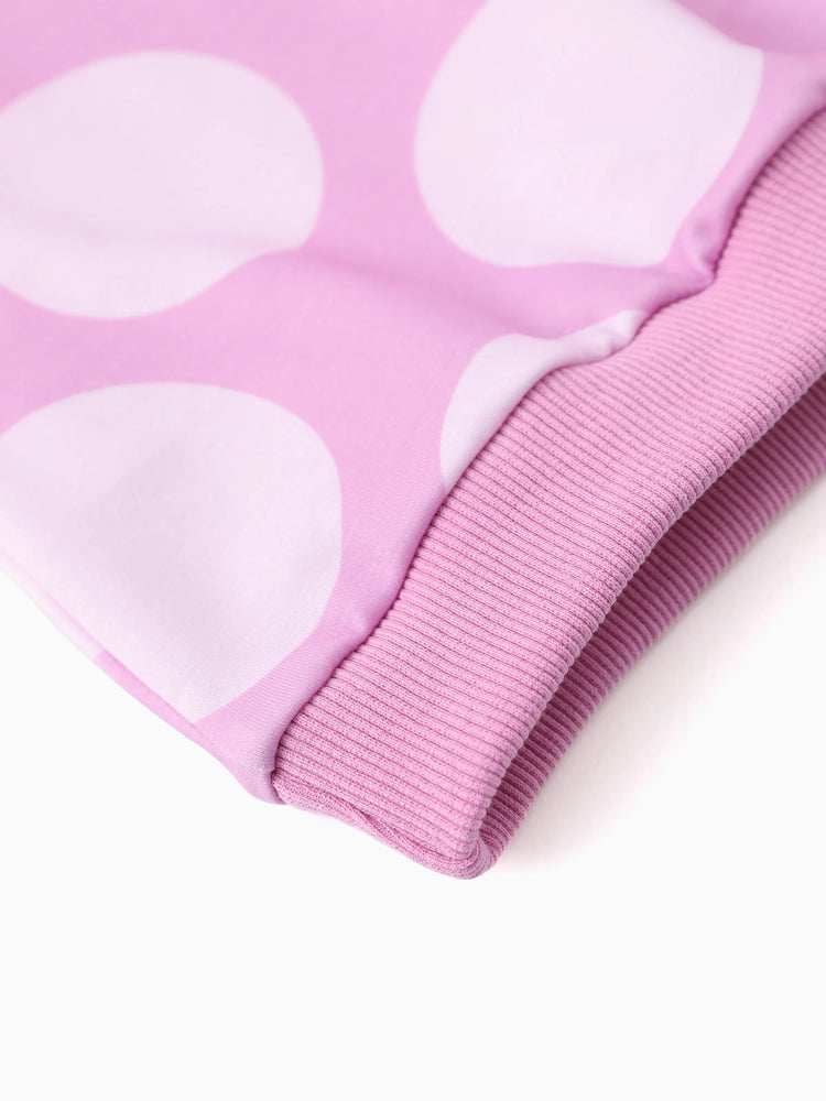 Sweat à capuche Disney Mickey et ses amis pour tout-petits/enfants filles Minnie à poignets côtelés en tissu polyester rose vif