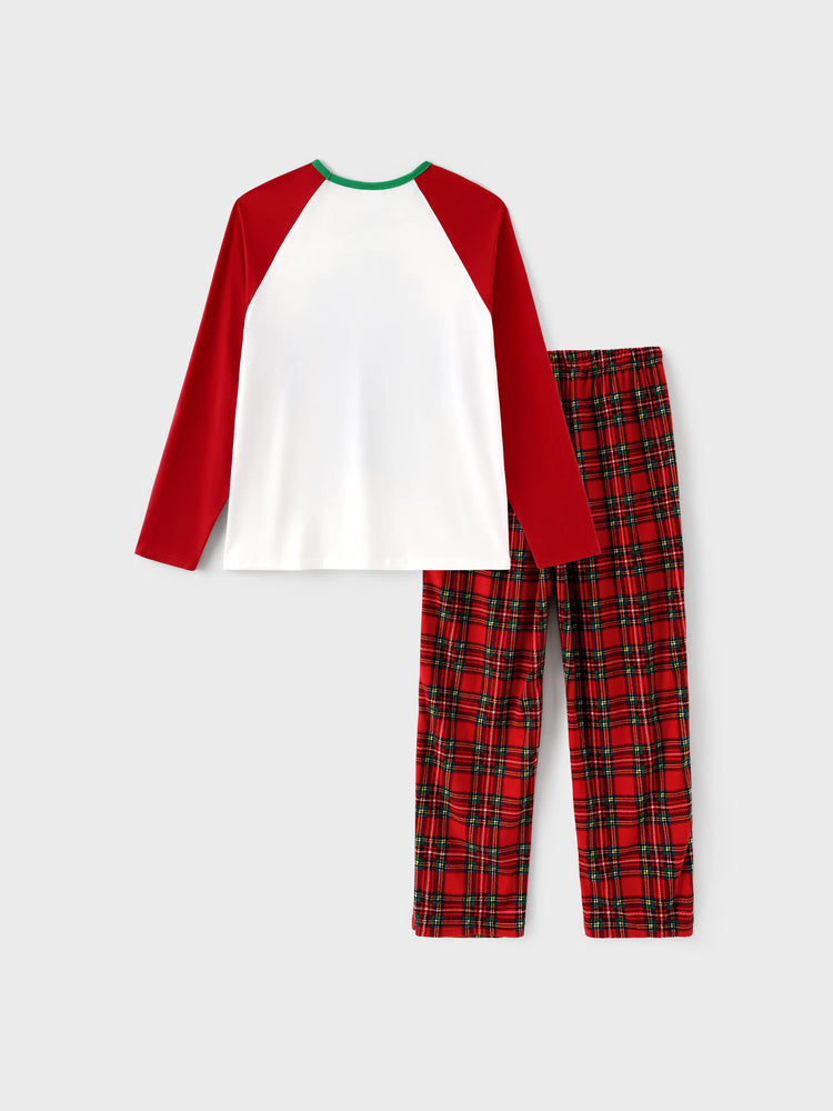Harry Potter Christmas Family Matching Fleece Pajamas Set with Christmas Socks Red