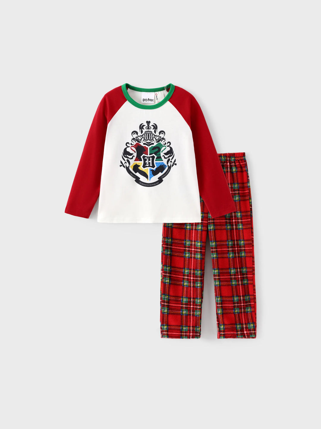 Harry Potter Christmas Family Matching Fleece Pajamas Set with Christmas Socks Red
