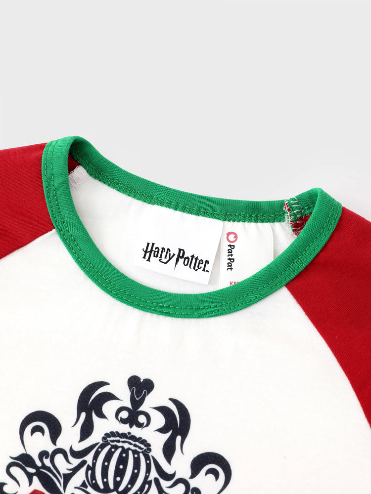 Harry Potter Christmas Family Matching Fleece Pajamas Set with Christmas Socks Red