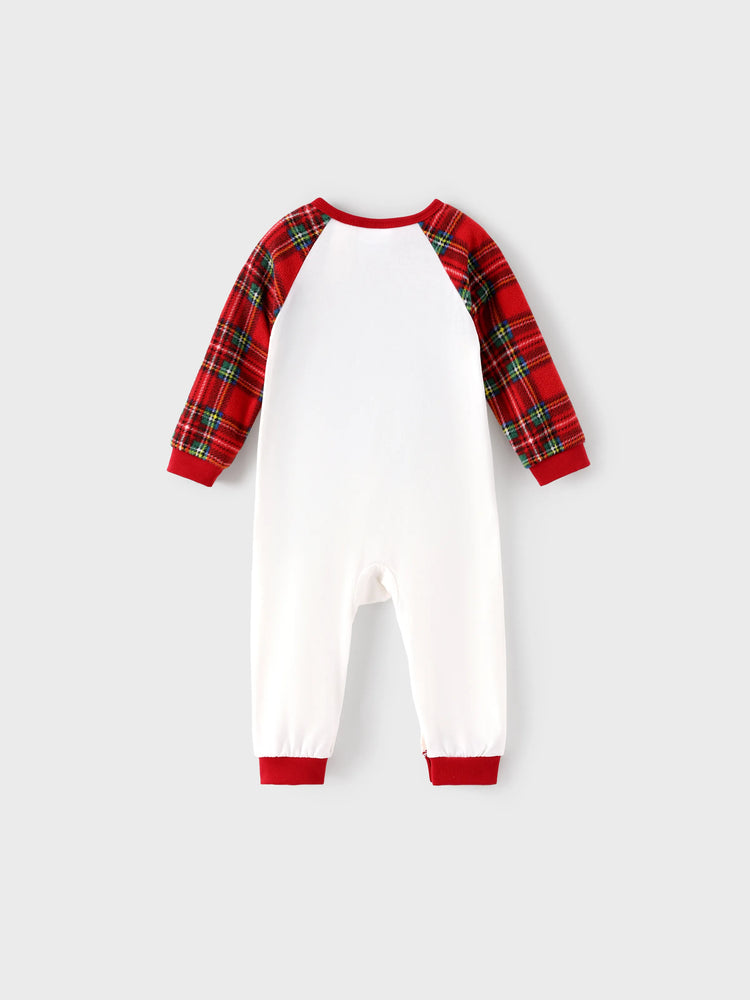 Harry Potter Christmas Family Matching Fleece Pajamas Set with Christmas Socks Red