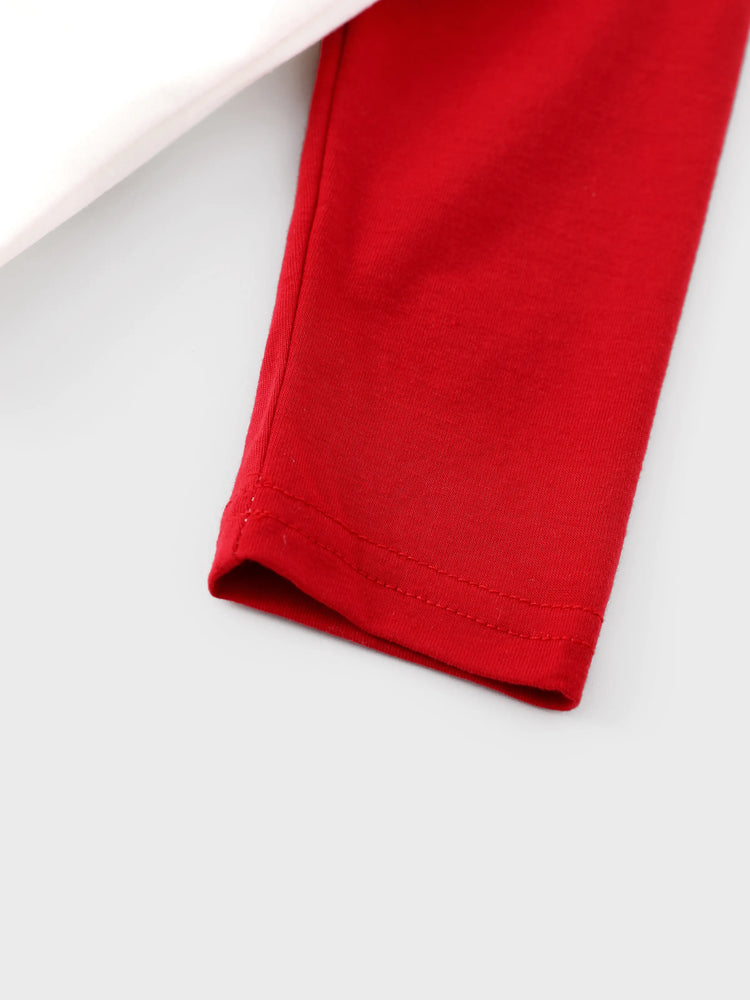 PAW Patrol Christmas Passendes Familien-Fleece-Pyjama-Set mit Weihnachtssocken rot