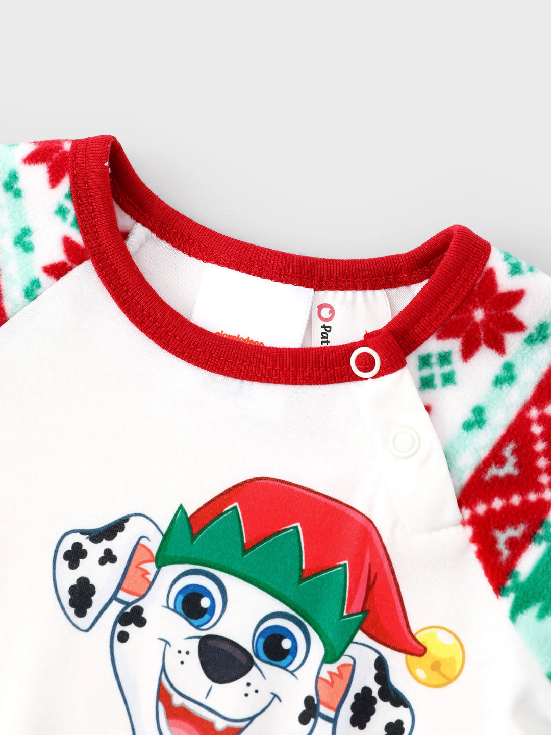 PAW Patrol Christmas Passendes Familien-Fleece-Pyjama-Set mit Weihnachtssocken rot