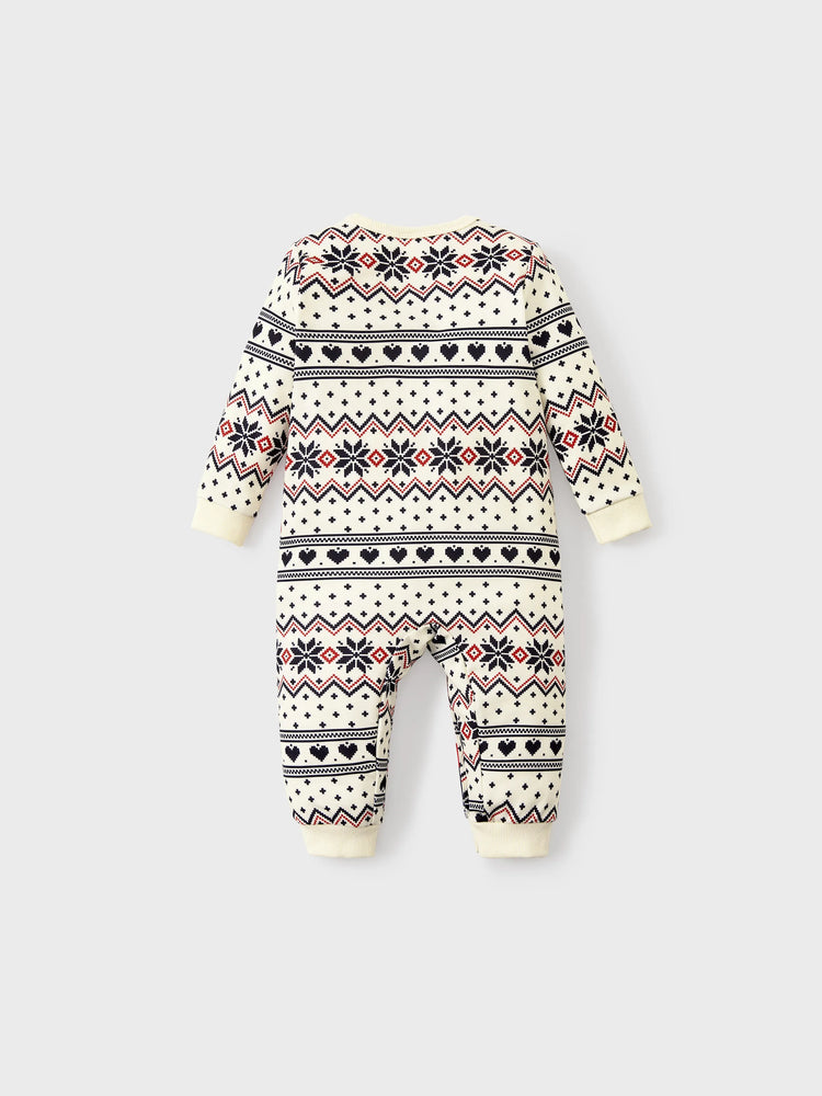 Sweat-shirt à manches longues imprimé Père Noël pour toute la famille, style décontracté, abricot