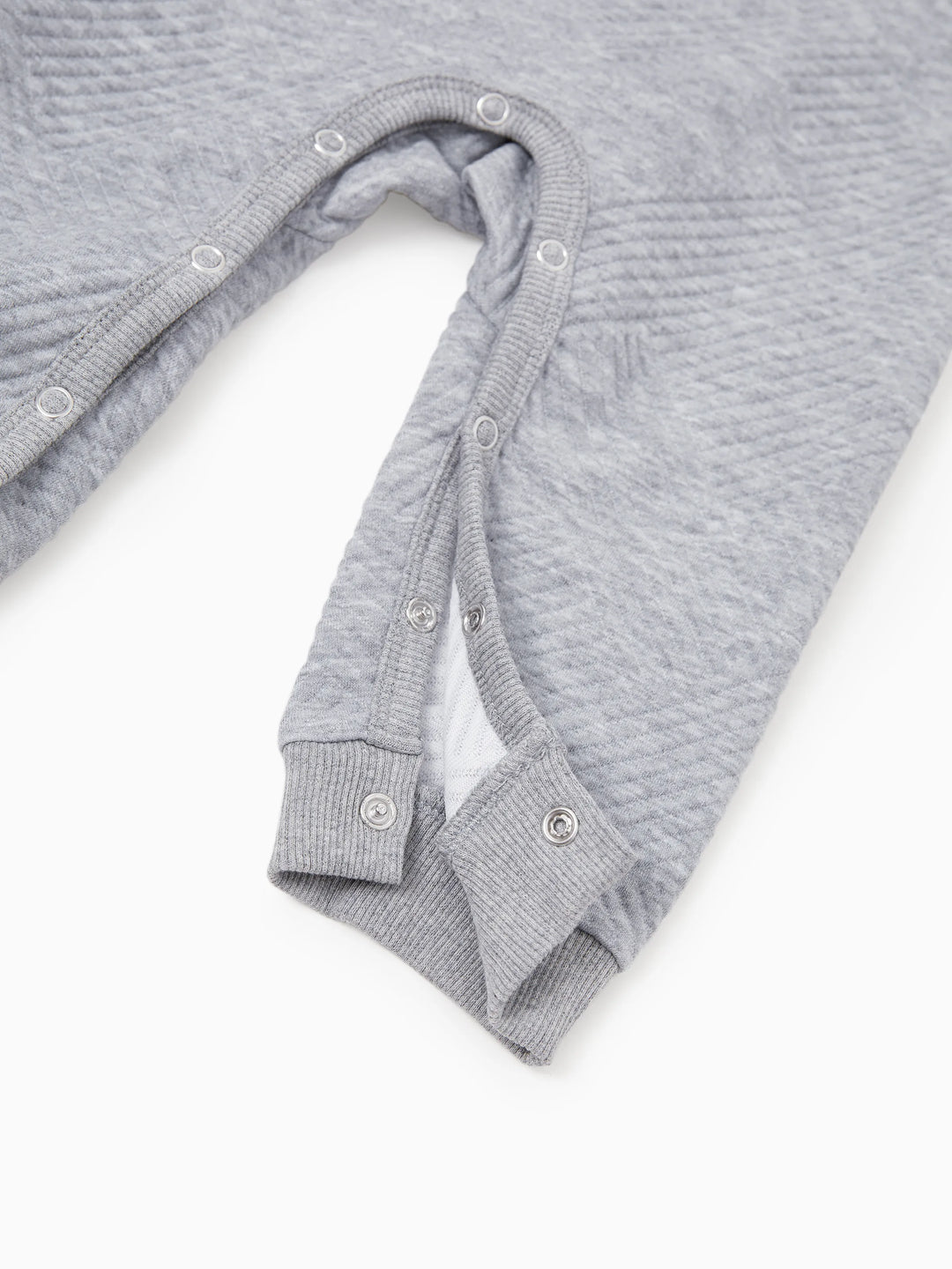 Sudadera familiar de manga larga a juego con diseño bordado de reno, color gris