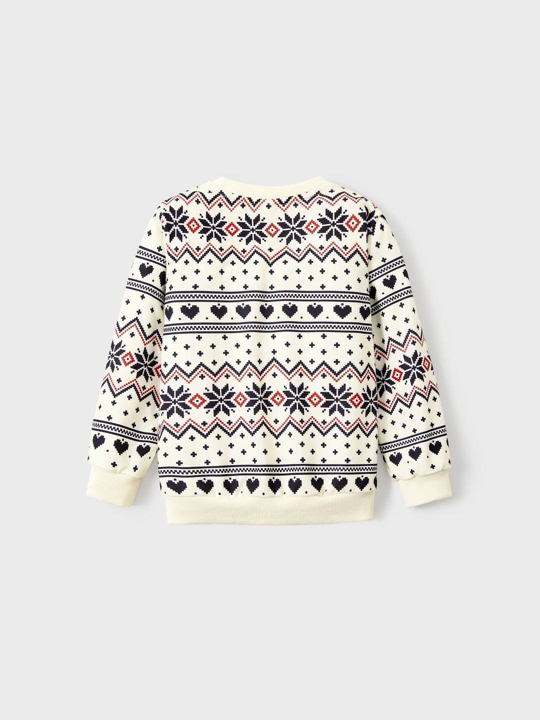 Weihnachten Passende Familie Casual Tops Santa Print Langarm-Sweatshirt  Aprikose