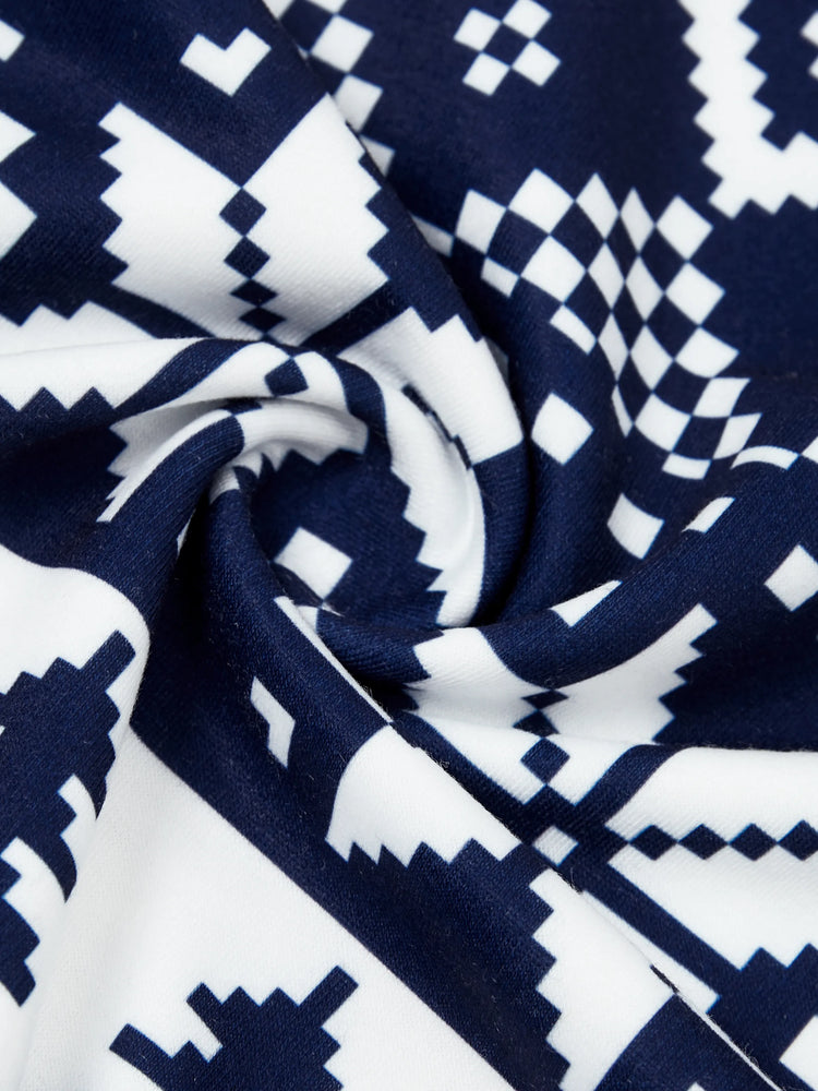 Christmas Family Matching Long Sleeve Tops Reindeer and Snowflake Print Causal Sweatshirt Multi-color