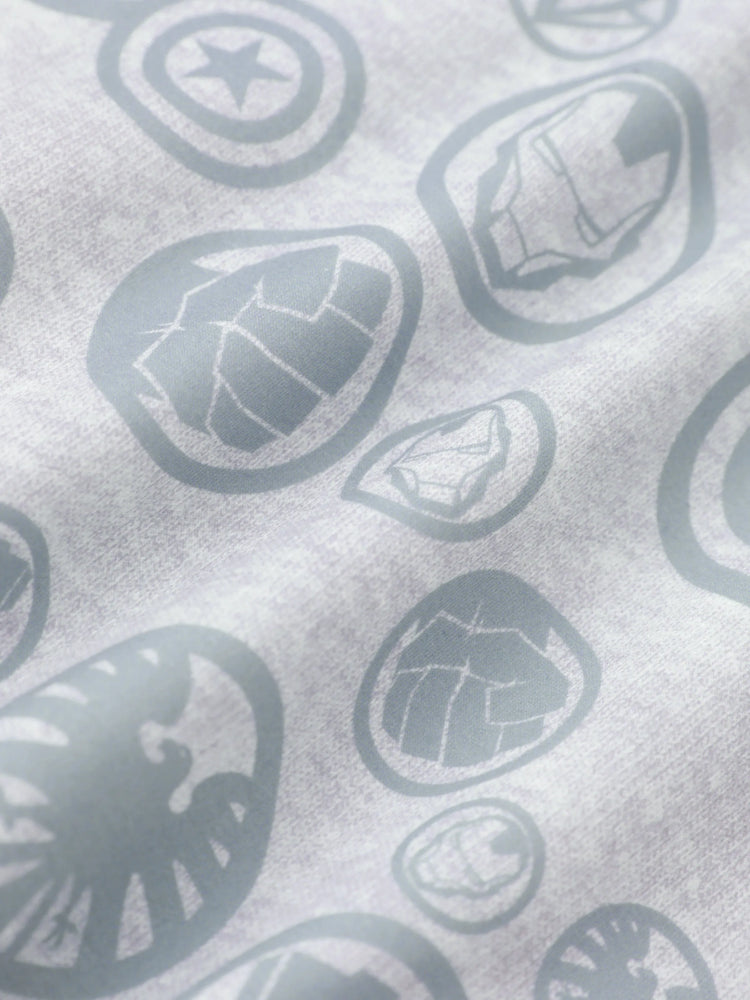 Marvel Toddler/Kids Boy 2pcs Iron Man/ Captain America/ Green Hulk Ribbed Cuffs Hooded Sweatshirt and Sweatpants Set Grey