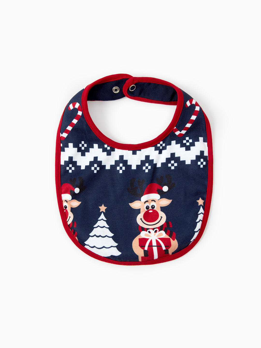 Weihnachten Passendes Familien-Pyjama-Set Rentier und Schneeflocken-Print PJS mit Weihnachtssocken tiefblau