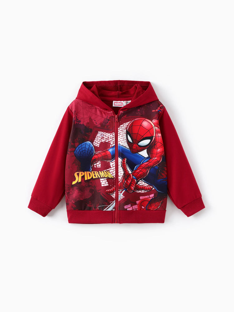 Marvel Toddler/Kid Boy Spider-Man Hooded Jacket Burgundy