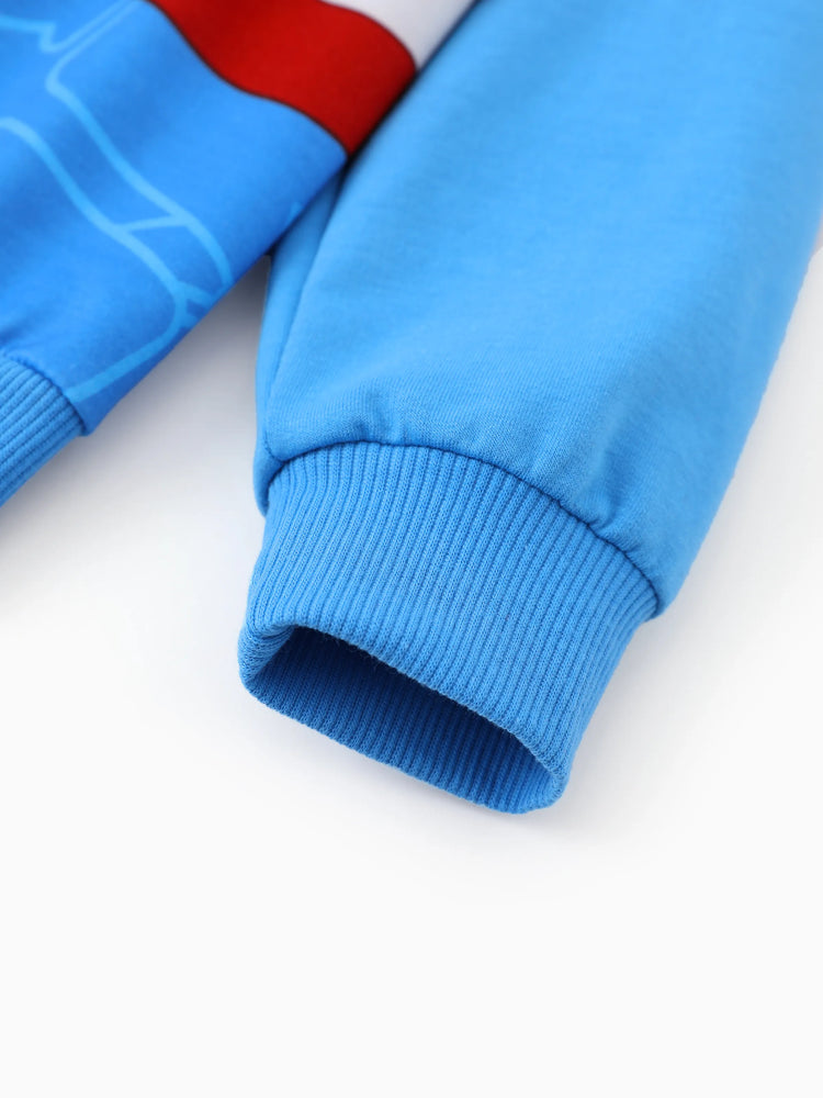 Veste à capuche Captain America bleue Marvel pour tout-petit/enfant garçon