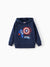 Marvel Toddler/Kids Boy Captain America Hooded Sweatshirt Deep Blue