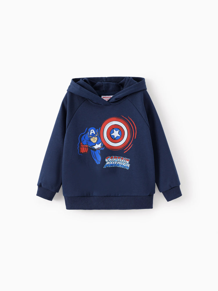 Marvel Toddler/Kids Boy Captain America Hooded Sweatshirt Deep Blue
