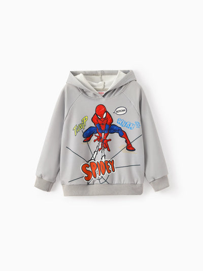 Marvel Toddler/Kids Boy Superhero Character Print Hoodie Grey