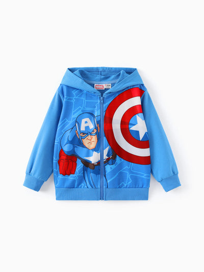 Marvel Toddler/Kid Boy Captain America Hooded Jacket Blue