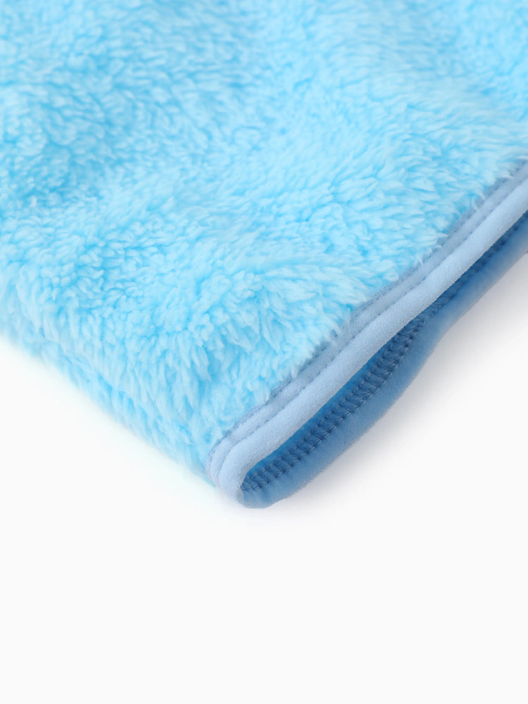 Disney Frozen Toddler/Kids Girl Elsa Double-Sided Fleece Fabric and Stand Collar Zipper Jacket Light Blue