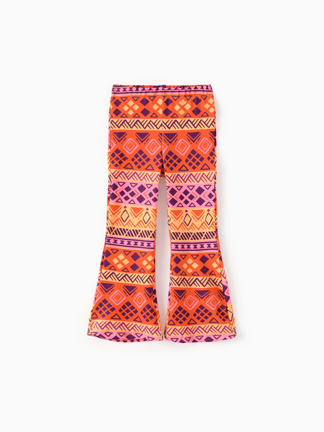 Ensemble 2 pièces haut à manches longues et leggings à nœud Moana pour petite fille, motif princesse Disney, orange