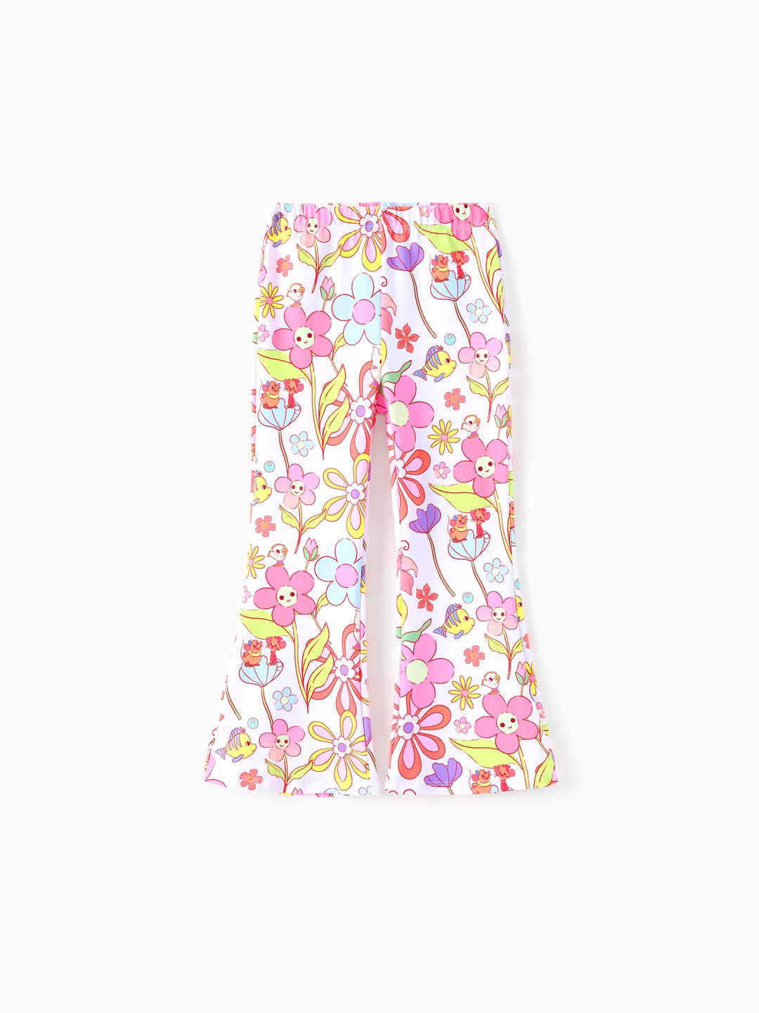 Disney Prinzessin Kleinkind / Kind Mädchen 2pcs Bow Design Langarm-Top und Leggings Set rosa