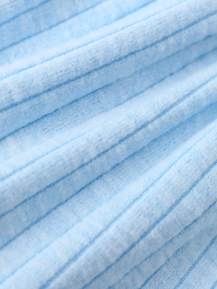 Disney Frozen Toddler Girl Elsa Ribbed Knitted Fabric Longsleeves Dress Blue