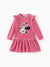 Disney Mickey and Friends Christmas Toddler/Kid Girl Minnie Mouse Velvet Ruffle Dress Pink
