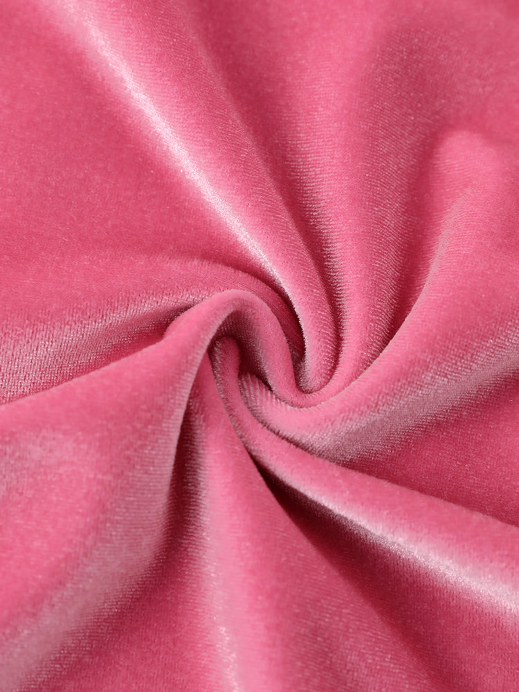 Disney Mickey and Friends Christmas Toddler/Kid Girl Minnie Mouse Velvet Ruffle Dress Pink