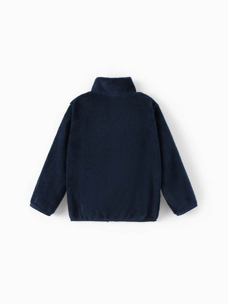 Veste à col montant en polaire corail Disney Mickey et ses amis pour tout-petit/enfant Mickey bleu foncé