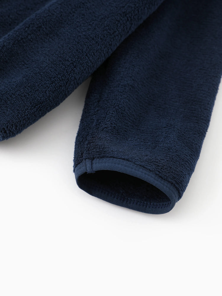 Veste à col montant en polaire corail Disney Mickey et ses amis pour tout-petit/enfant Mickey bleu foncé