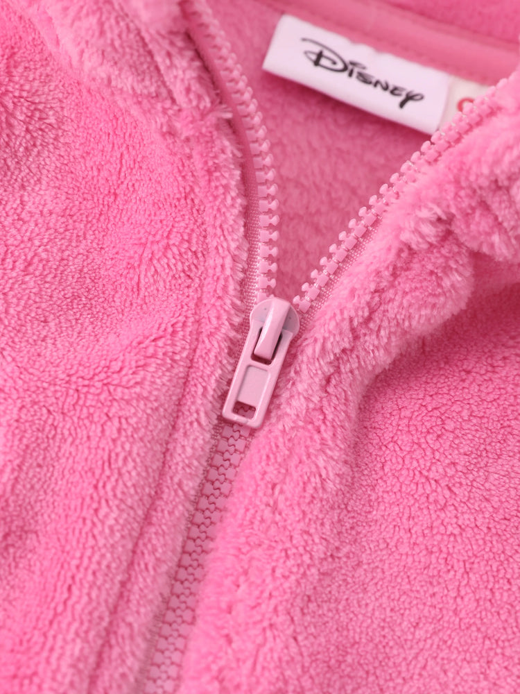 Disney Mickey and Friends Toddler/Kid Minnie Coral Fleece Stand Collar Jacket Pink