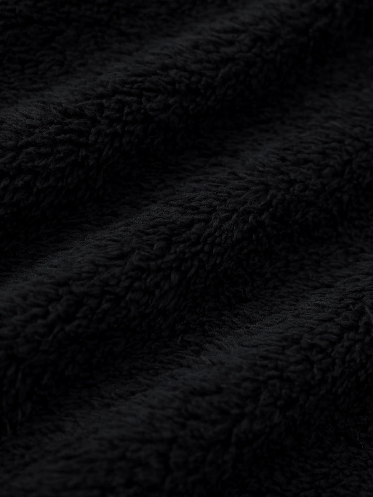 Marvel Kleinkind Jungen besticktes Korallen-Fleece-Sweatshirt mit Kapuze schwarz