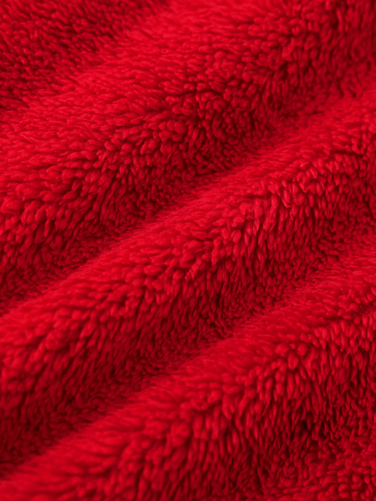 Disney Mickey and Friends Toddler/Kids Girl Minnie Mouse Double-sided Fleece Stand Collar Jacket Red