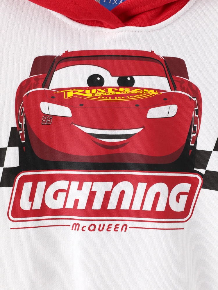 Conjunto de sudadera con capucha y pantalón deportivo de Rayo McQueen para niño pequeño, 2 piezas, multicolor