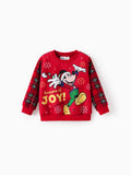 Disney Mickey and Friends Christmas Toddler Boy Fleece Sweatshirt Red